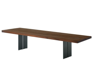 Скамья из массива дерева с железной основой