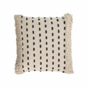 108296 Наволочка из 100% хлопка натуральный черный 45 x 45 см La Forma Agripa