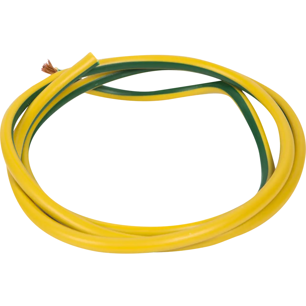 Провод Electraline ПуГВ 1x6 на отрез ГОСТ цвет жёлто-зелёный STLM-2020633 - Вид №1