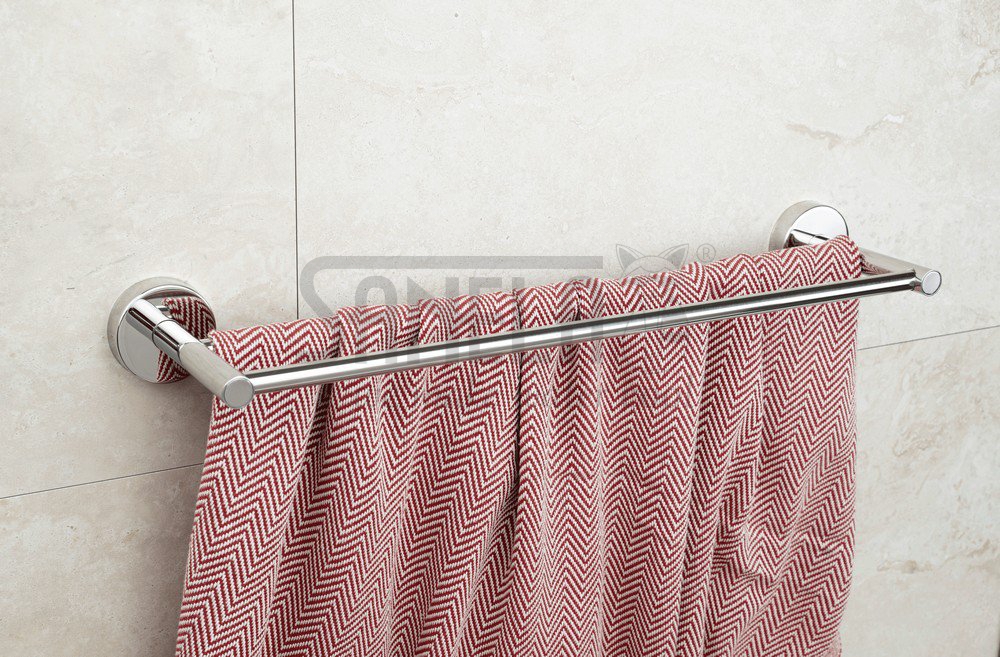 62100 Нержавеющий двойной полотенцедержатель, глянцевая поверхность SANELA  - Вид №2