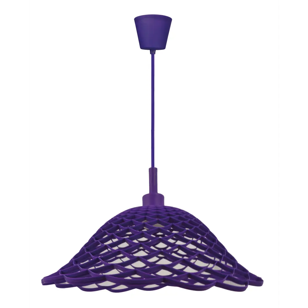 Подвес Inspire Lace 1xE27x60 Вт, 36 см пластик/силикон, цвет фиолетовый 16028340 STLM-2104972 