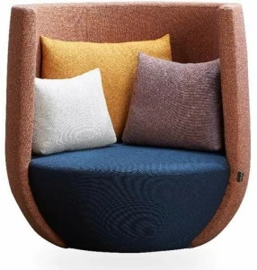 ROSSIN Вращающееся кресло с тканевой обивкой Nido