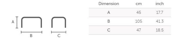 Стальной прямоугольный садовый стол Midj ARCH-00079593 - Вид №2