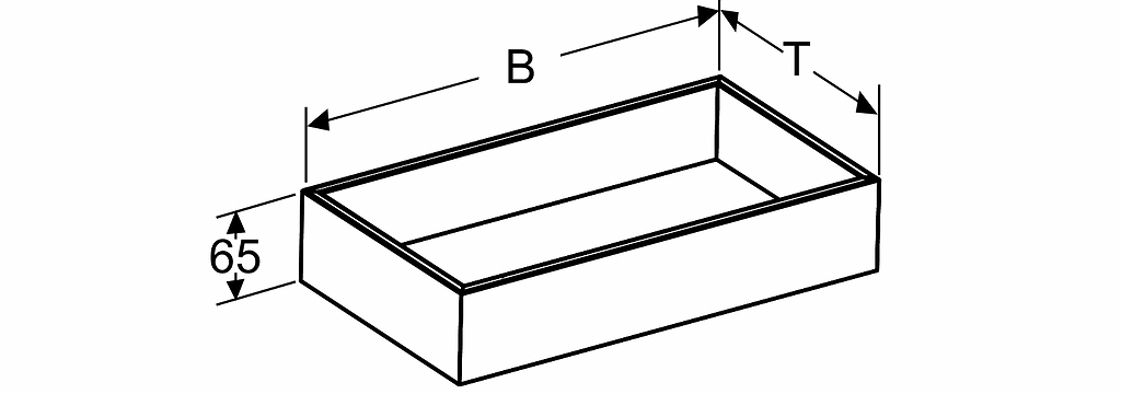 4002524 IDO Elegant lådavdelare, B=250 mm, T=125 mm - Вид №3