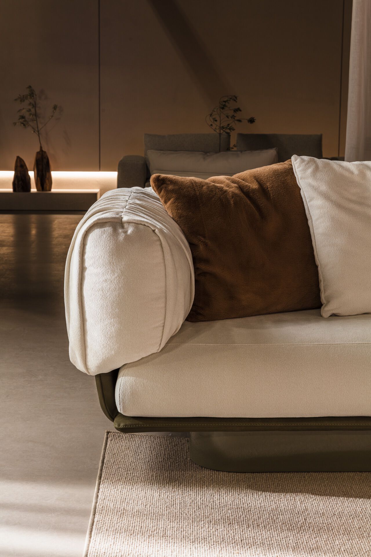 Тканевый изогнутый модульный диван NICOLINE BREAK ARCH-00001206 - Вид №3