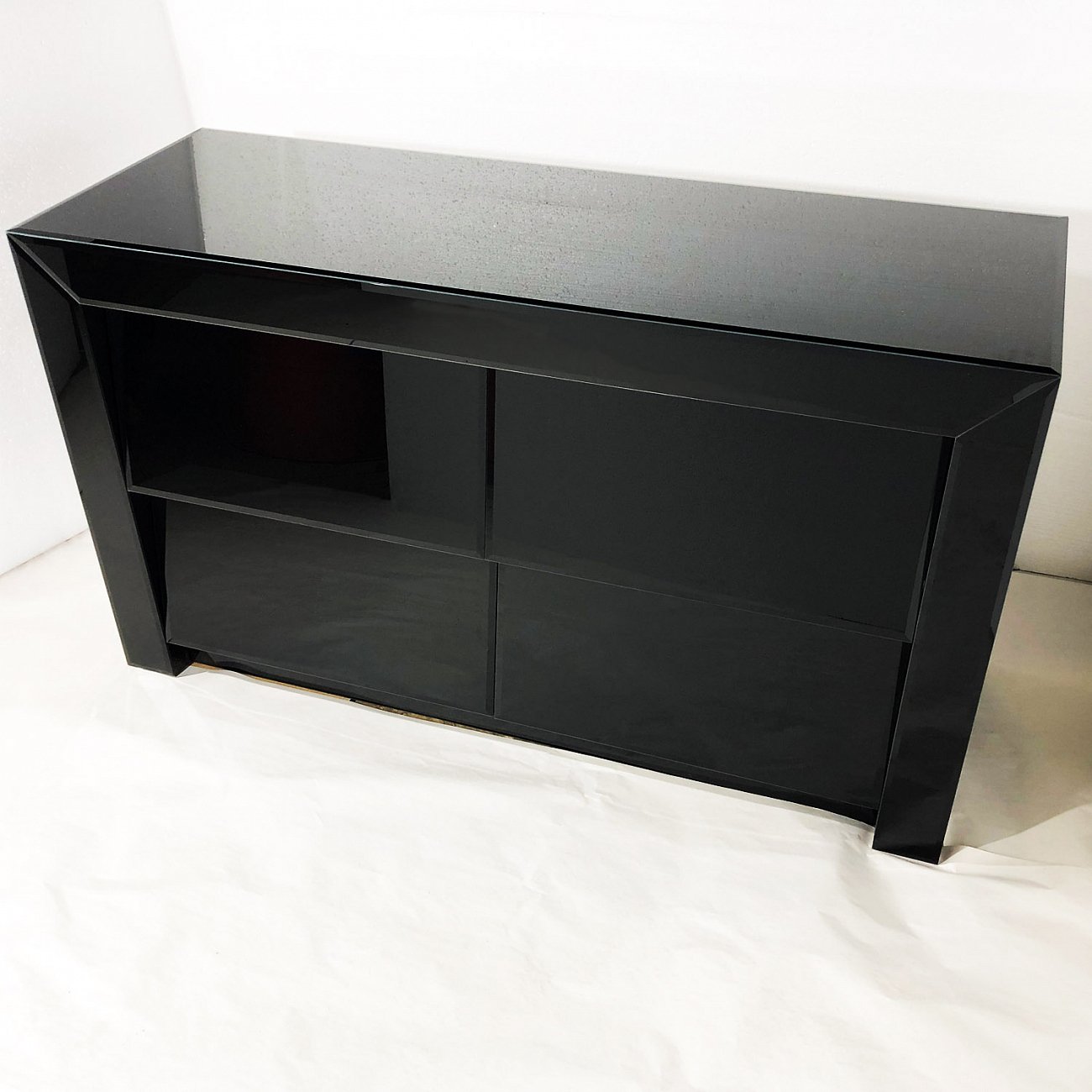 Комод зеркальный черный "Лэвэл" GRAUM ДИЗАЙНЕРСКИЕ 304019 Зеркальный;черный  - Вид №2