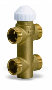 Клапан 3-ход. зональный WATTS Ind 1/2"H 4 выхода для фанкойлов, латунь, Kvs=1.7