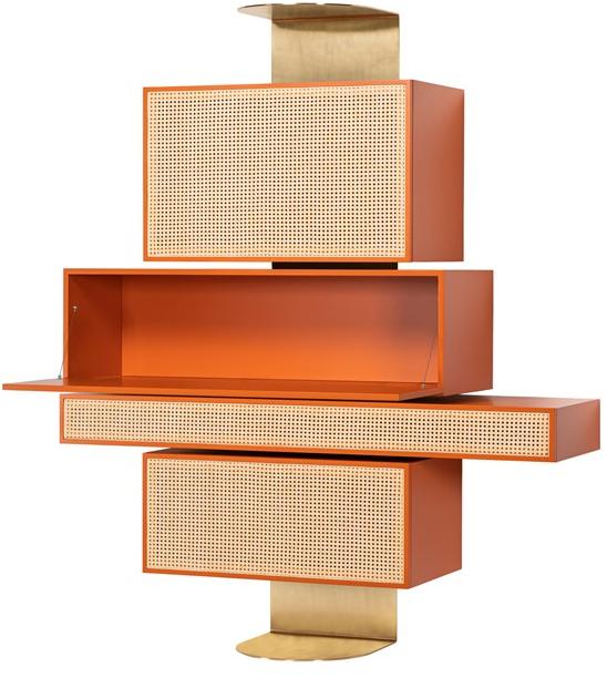 Wiener GTV Design Настенный шкаф для хранения вещей с откидными дверцами и ящиками Nyny sun-id-1386666 - Вид №3