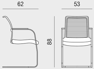 Viganò Стул консольный из ткани с подлокотниками Winner sun-id-1497198 - Вид №2
