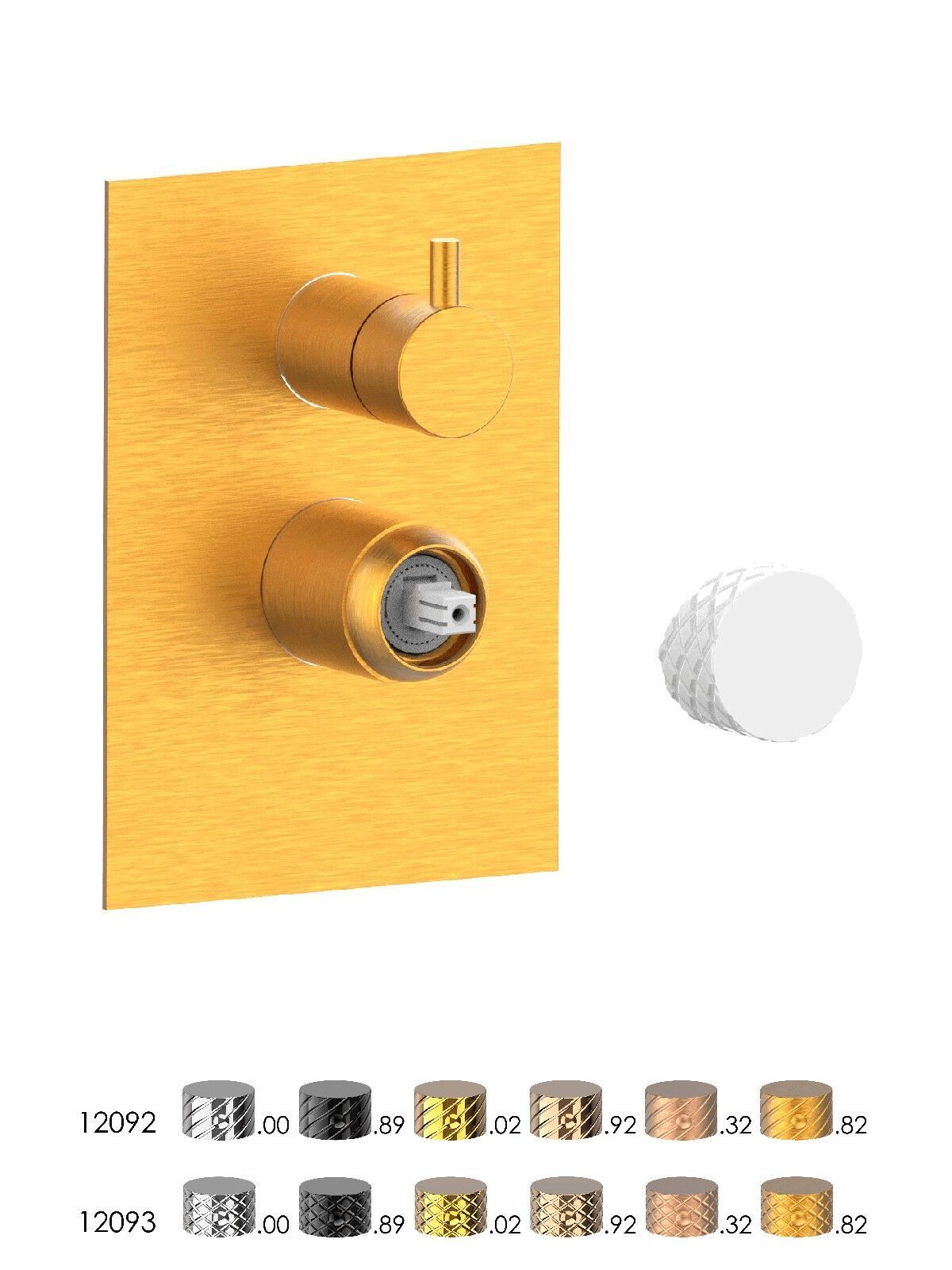 Встраиваемый смеситель для душа с пластиной Rubinetterie Frattini Pepe XLS ARCH-00103713 - Вид №8