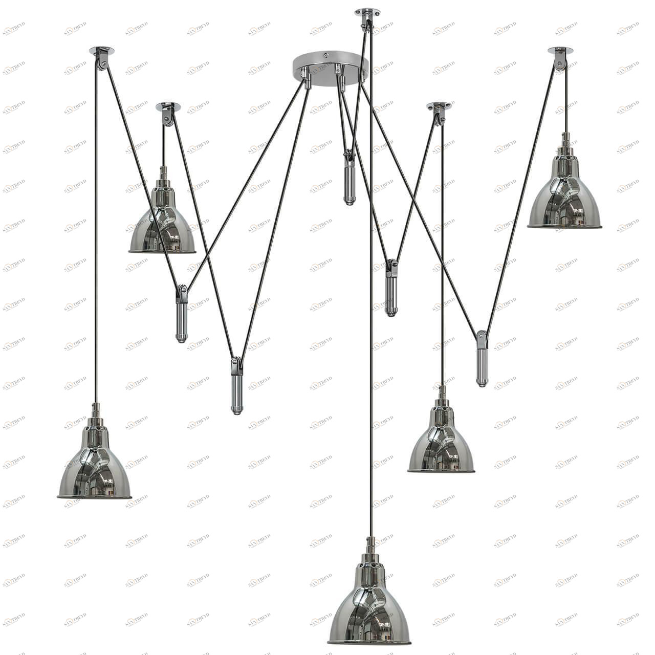 Подвесная люстра Lightstar Acrobata 761054 LIGHTSTAR ДИЗАЙНЕРСКИЕ, ACROBATA 137953 Хром 