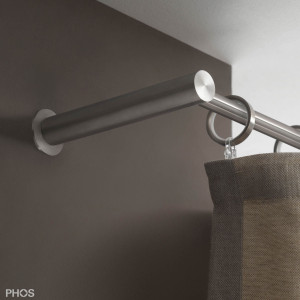 VS20-140E2000 Комплект карнизов: 200 см с 2 концевыми кронштейнами (большое расстояние от стены) PHOS