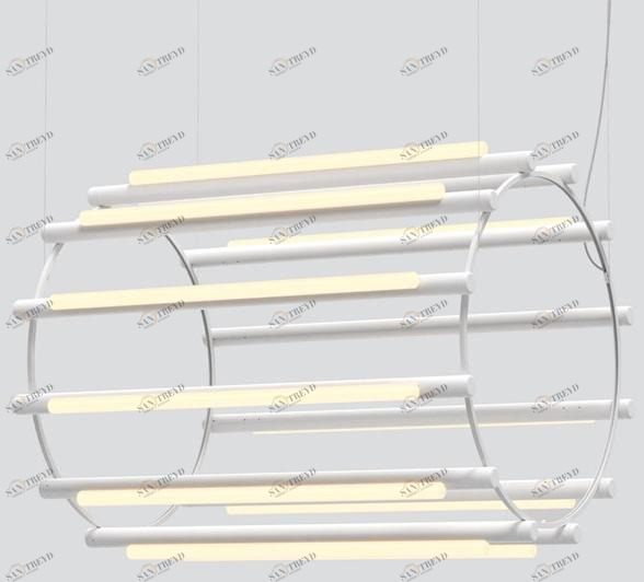 ANDlight Подвесной светильник из алюминия и акрила Pipeline Pip-cha-6