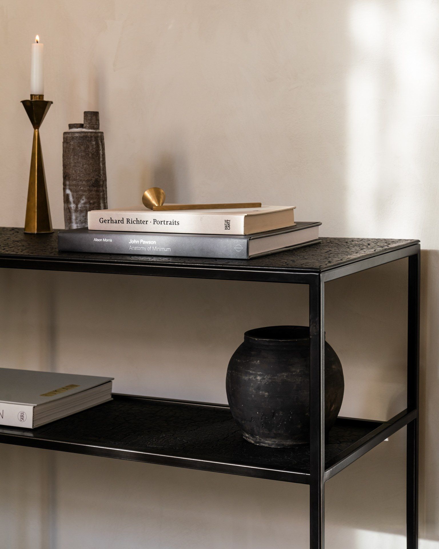 Металлическая прямоугольная консоль с полками Ethnicraft Pentagon ARCH-00137988 - Вид №8