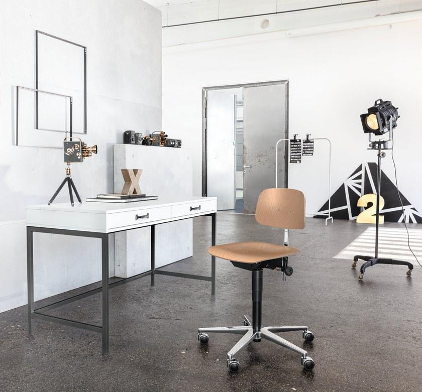 Dauphin Регулируемое по высоте офисное кресло из бука с 5 спицами и колесами 1000 classic Kl 1000 - Вид №1