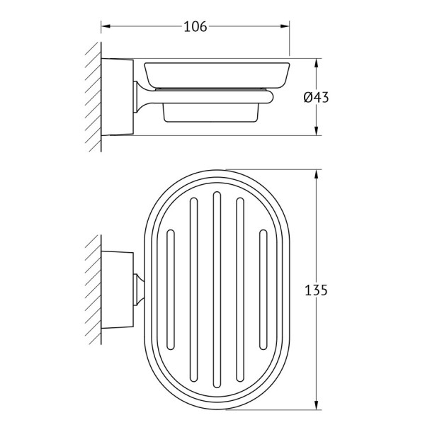 Мыльница стекло FBS (Чехия) NOS 010 sun-id-561704 - Вид №1