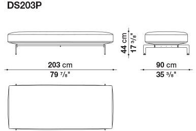 B&B Italia Прямоугольный кожаный пуф Diesis sun-id-1425484 - Вид №2