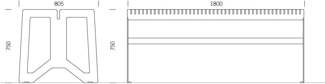 BENKERT BANKE Прямоугольный стол для общественных мест из нержавеющей стали Chalidor sun-id-1360167 - Вид №1