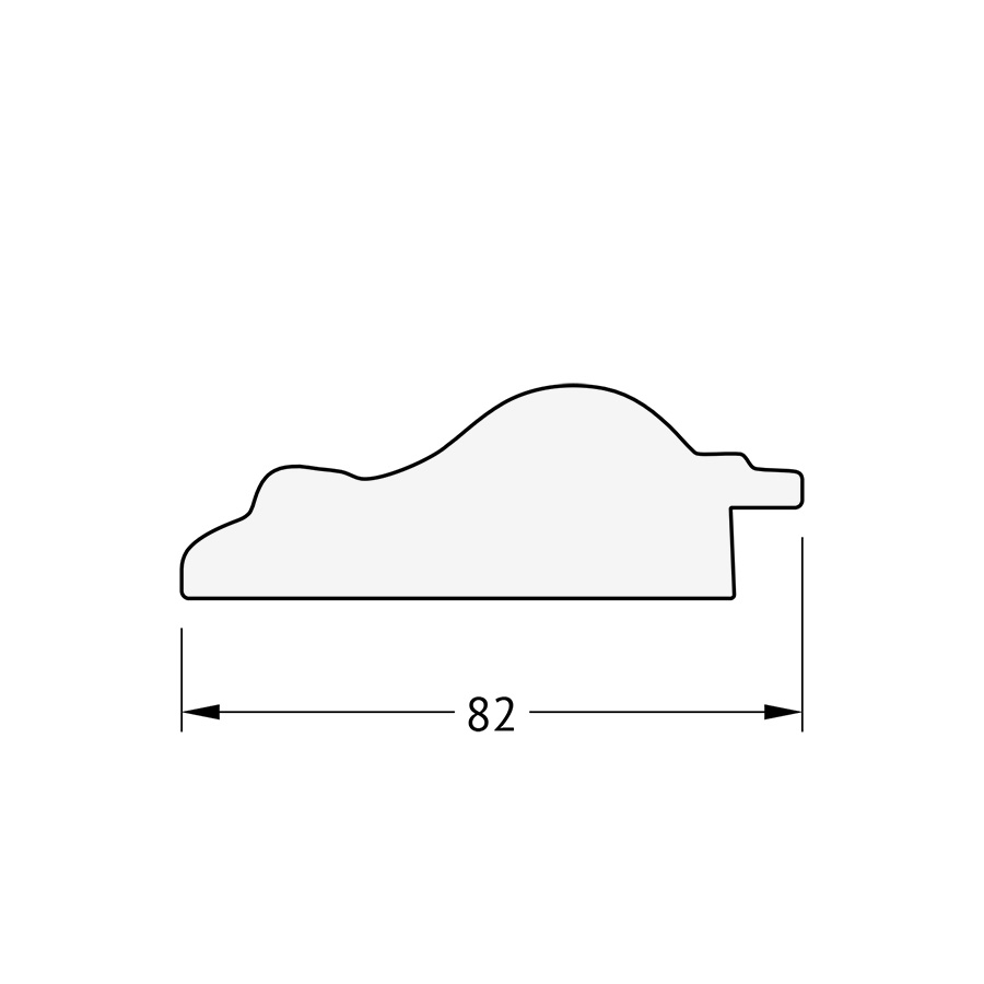 BY 4398 Зеркало с гравировкой в багетной раме - старый гипс 82 mm EVOFORM Exclusive-G - Вид №4