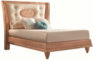 Caroti Полуторная односпальная кровать с изголовьем капитоне Goldline onda 535/p