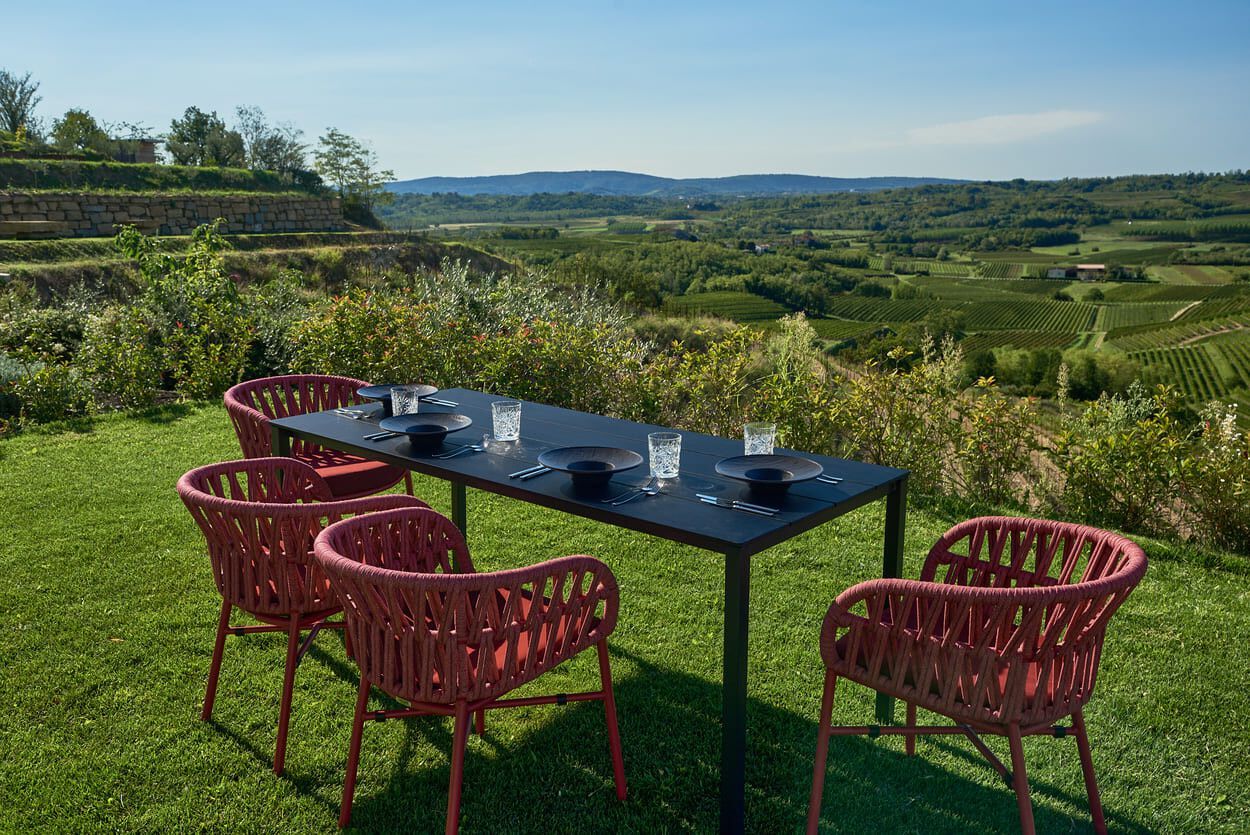 Штабелируемый садовый стул с подлокотниками DRIGANI Drop ARCH-00044870 - Вид №23