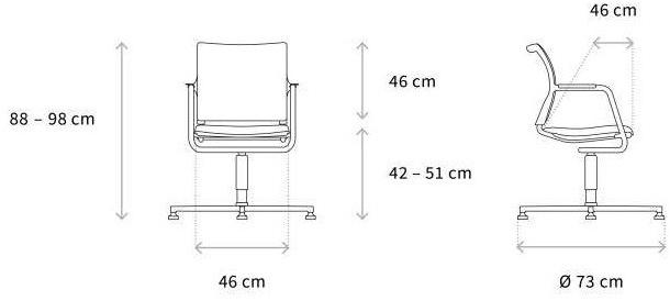Wagner Кресло вращающееся с 4-мя спицами Titan sun-id-1436766 - Вид №5