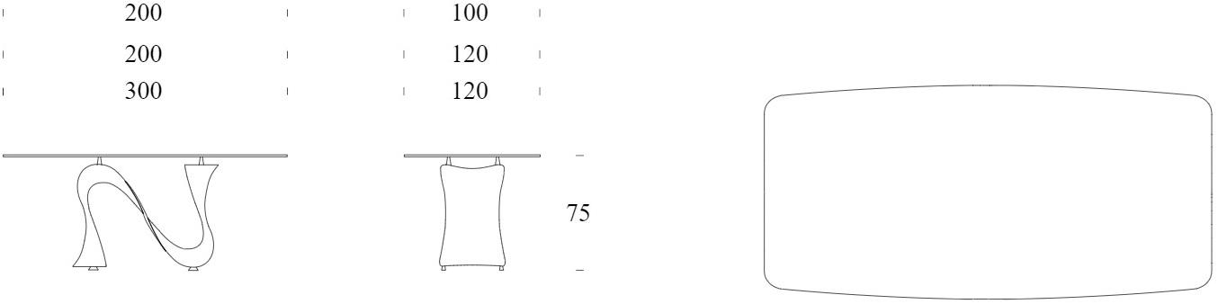Tonin Casa Стол из орехового дерева с основанием baydur®  T8014  - Вид №5