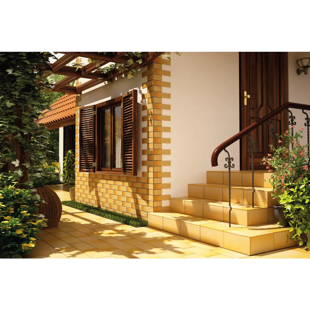 13613332 Плитка клинкерная Cerrad Rustico светло-оранжевый 0.5 м² STLM-0003501 - Вид №2