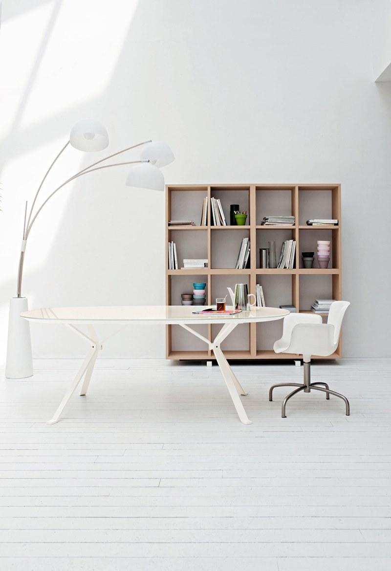 Manerba Стеклянный стол / стол для переговоров Revo U1700fm80/u1700fm82 - Вид №1