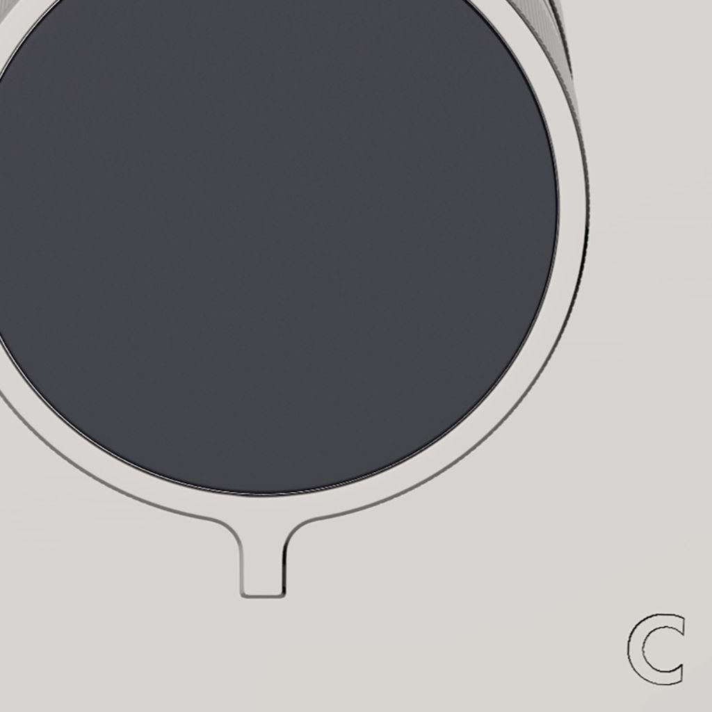 BTH24D Круглый термостатический регулирующий клапан серии Bond Union с эмалированной ручкой с гильошированными линиями Waterworks - Вид №1