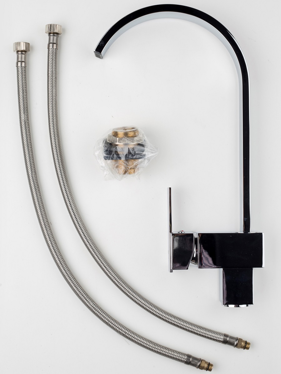 Смеситель для кухни Navako Flux хром NAVAKO 14008 - Вид №3