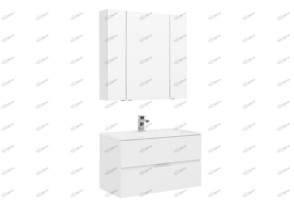 Мебель для ванной Aquanet Алвита 90 белый 00237349