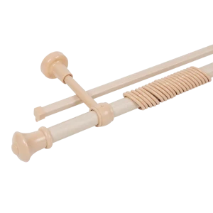 Карниз двухрядный Успех 240 см цвет слоновая кость