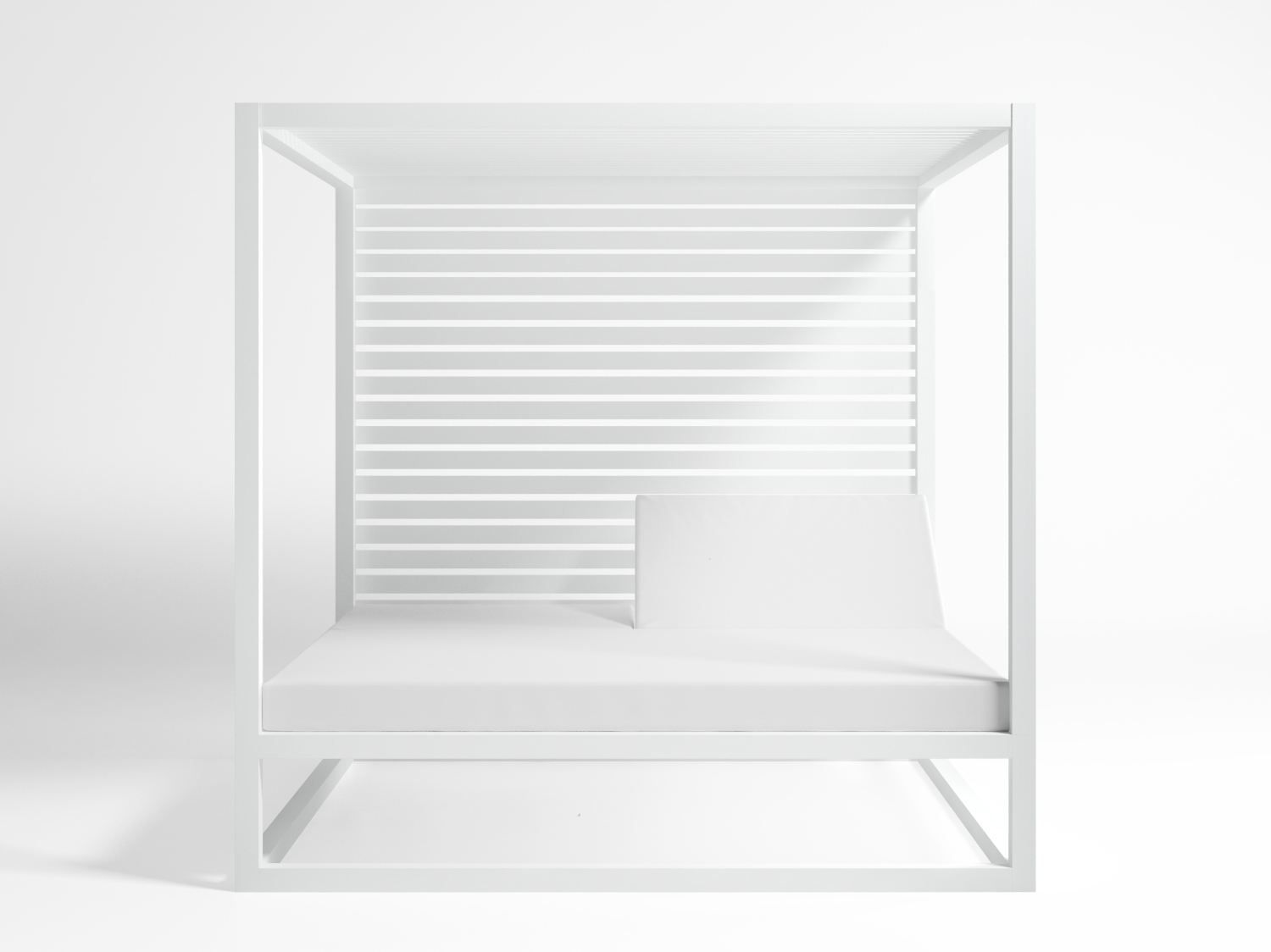 Алюминиевая кровать с балдахином GANDIABLASCO кушетка ARCH-00071810 - Вид №1