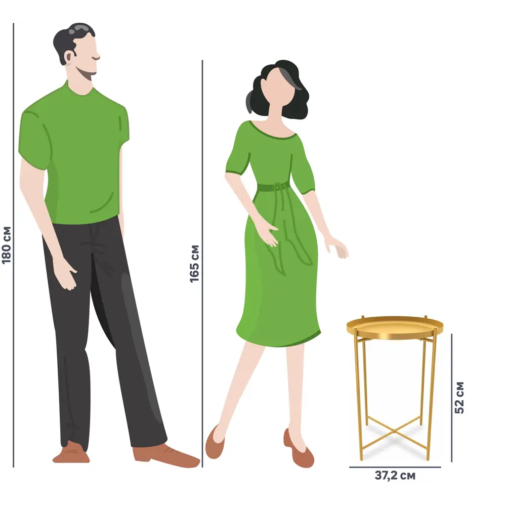 Журнальный столик Sheffilton Eva в золотистом исполнении 84178967 STLM-0046978 - Вид №7
