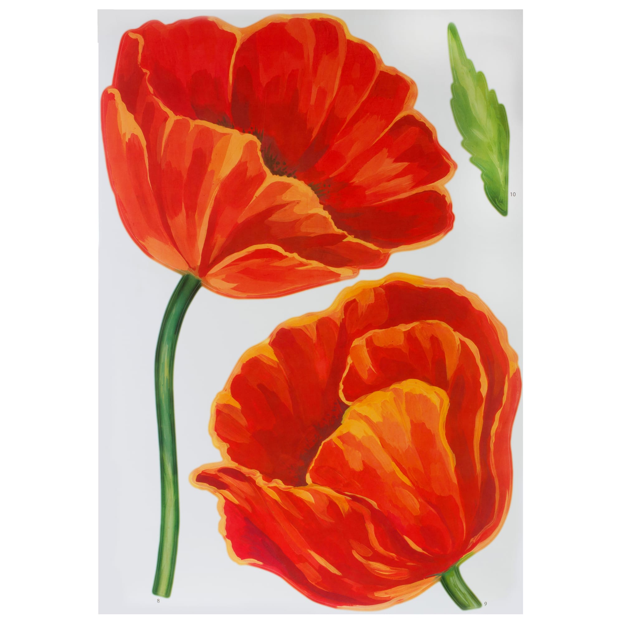 12103189 Наклейка «Маки» Декоретто, 3 шт Santreyd 