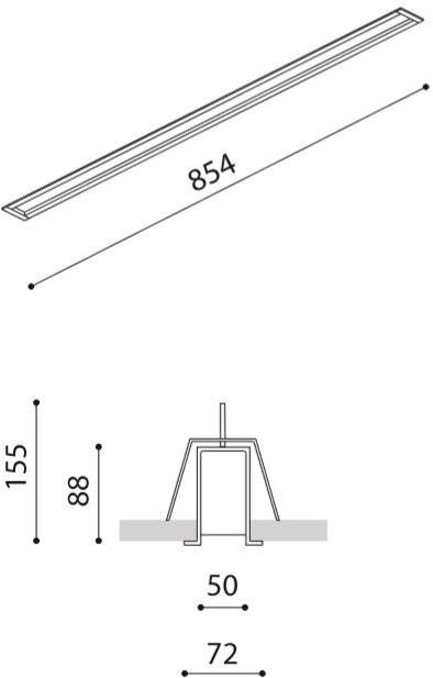 Arkoslight Линейный световой профиль для светодиодных модулей Fifty custom sun-id-1370010 - Вид №4