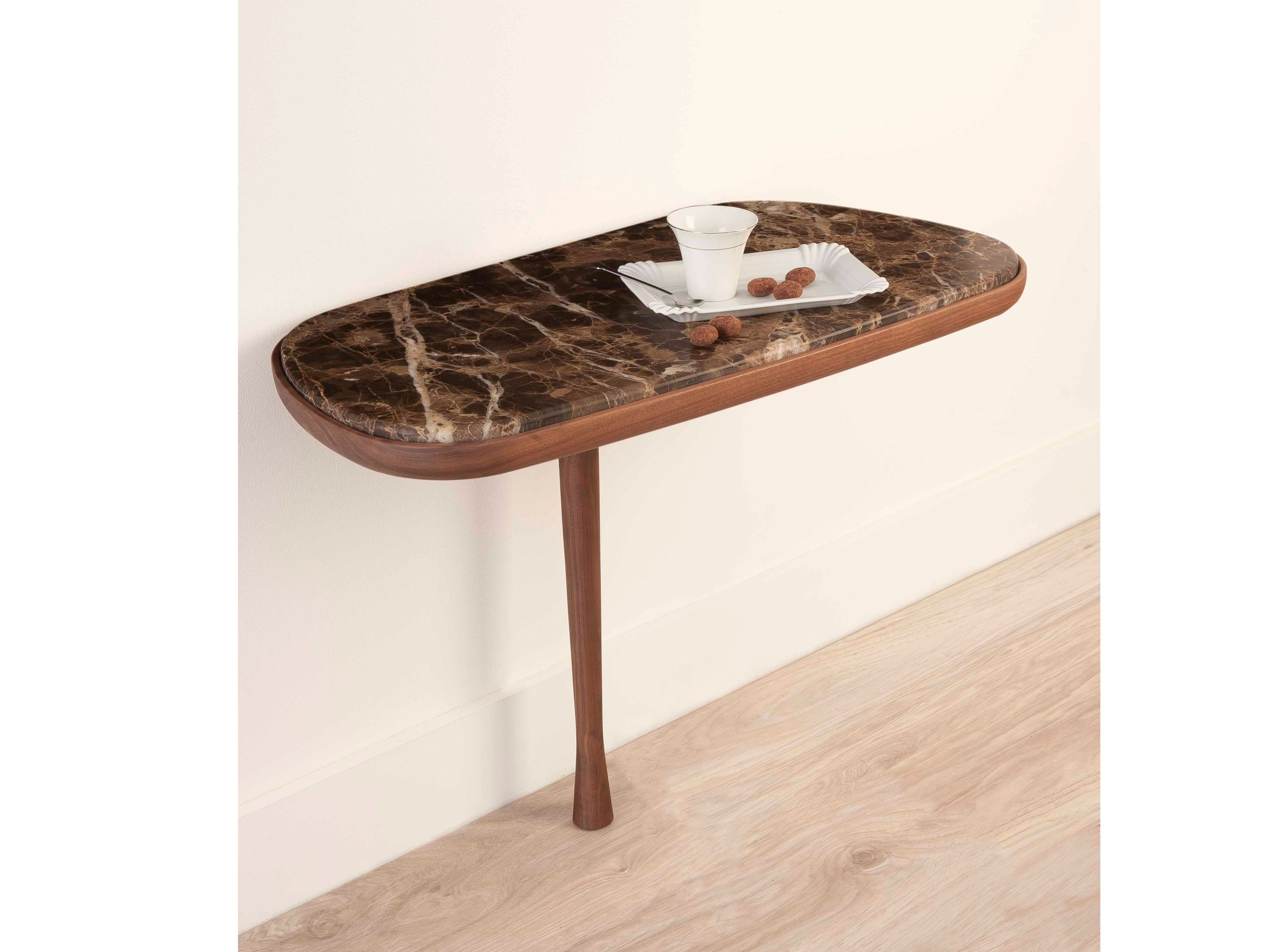 Прикроватная тумбочка из дерева и мрамора NOMON моменты ARCH-00107267 - Вид №1