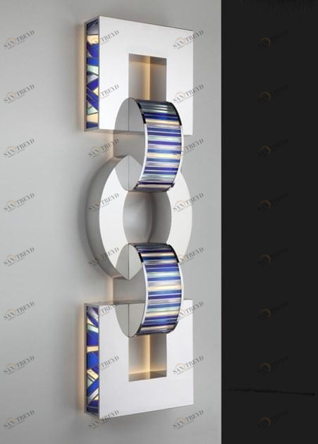 Quasar Настенный светильник из нержавеющей стали и стекла sun-id-1500632