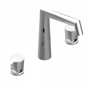 G6E-25 Смеситель для ванны на 3 отверстия устанавливаемый на борту - излив ГОЛИАФ Thg-paris Metamorphose с белой керамикой Хромированный