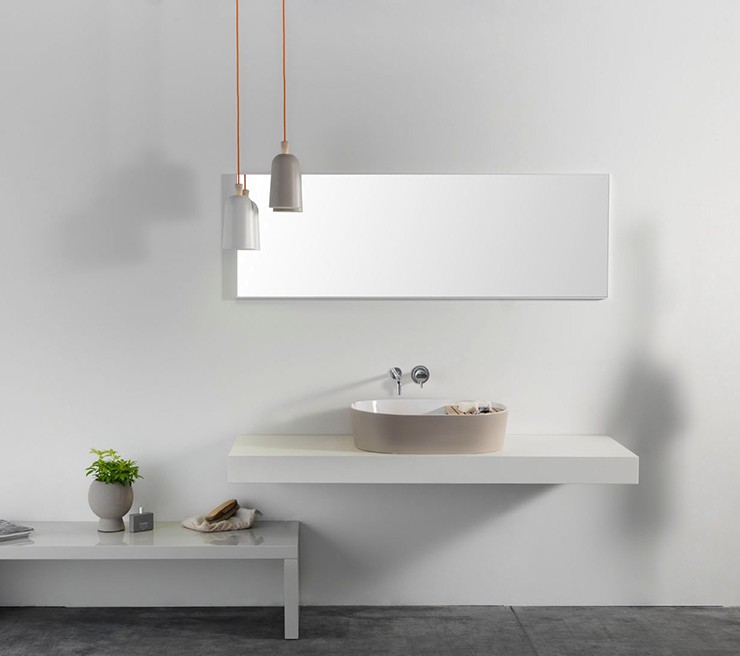 fair-affairsEXLAVSTEP/GR Накладная раковина на столешницу  прямоугольная Ex.T  - Вид №2