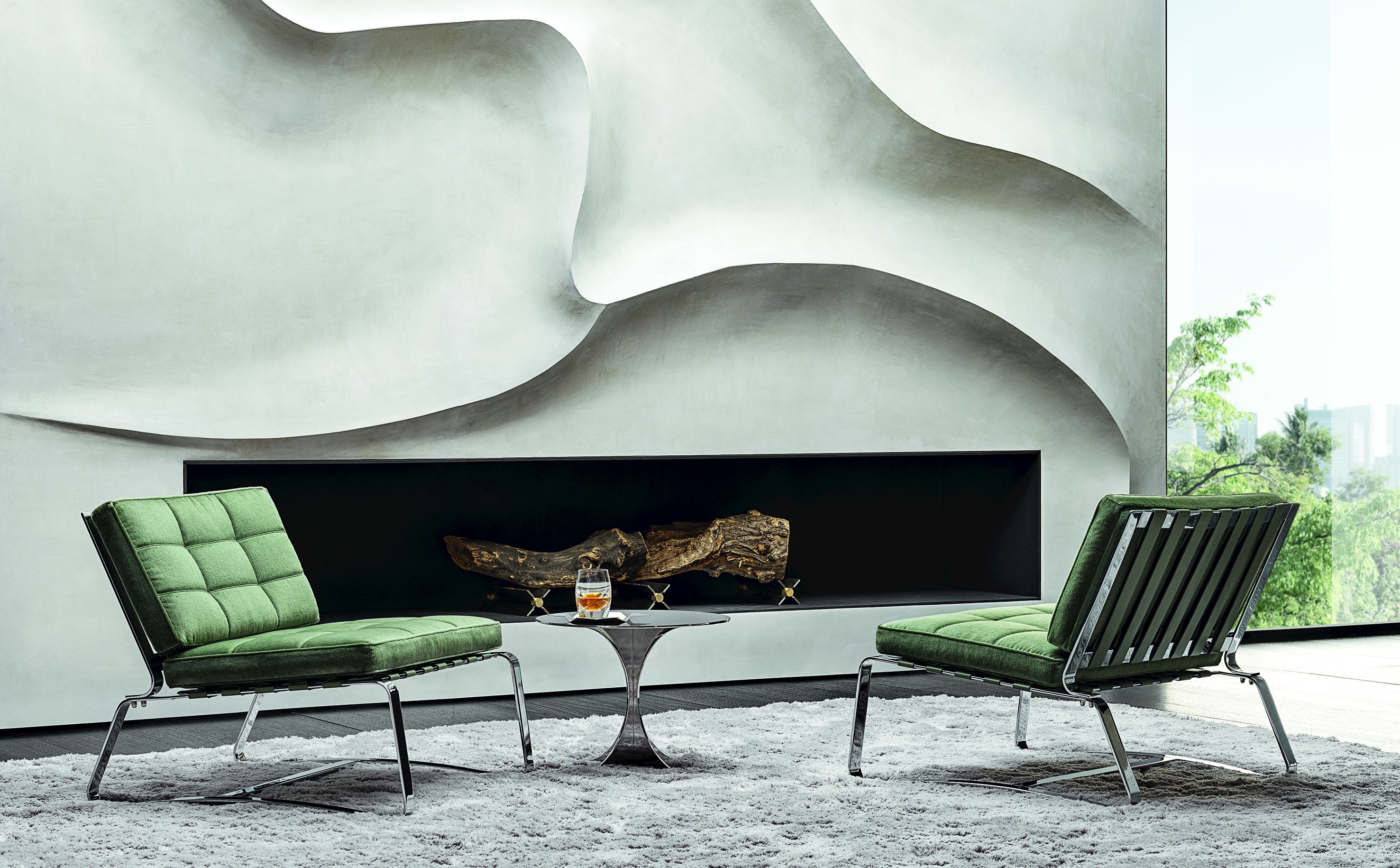 Кресло для саней capitonné из ткани Minotti DELAUNAY QUILT ARCH-00053293 - Вид №2