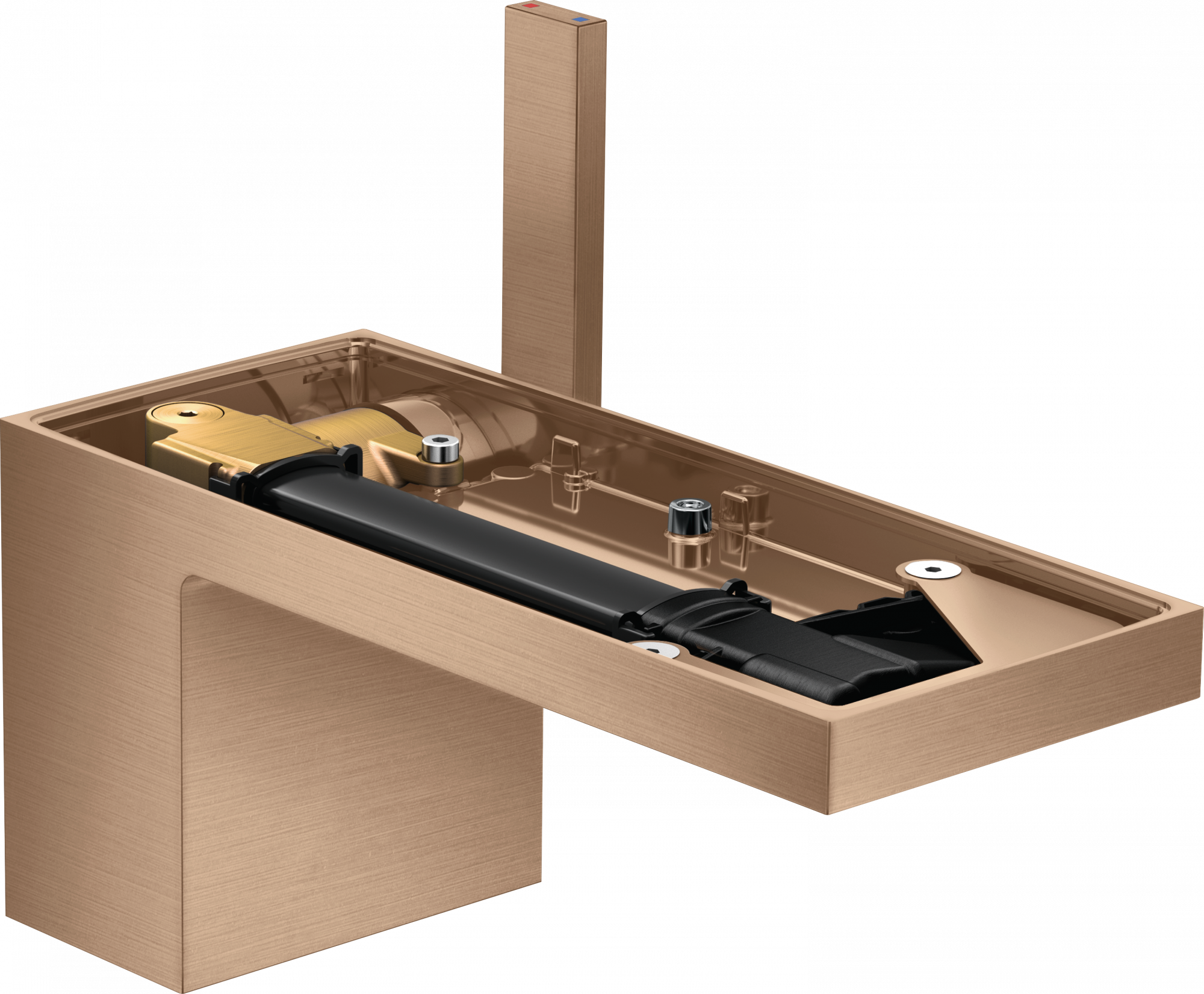 47012310 Смеситель для раковины 70, однорычажный, со сливным клапаном Push-Open, без тарелки AXOR MYEDITION 