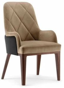 Tirolo Кресло из мягкой ткани с подлокотниками и высокой спинкой Gill 070 pl