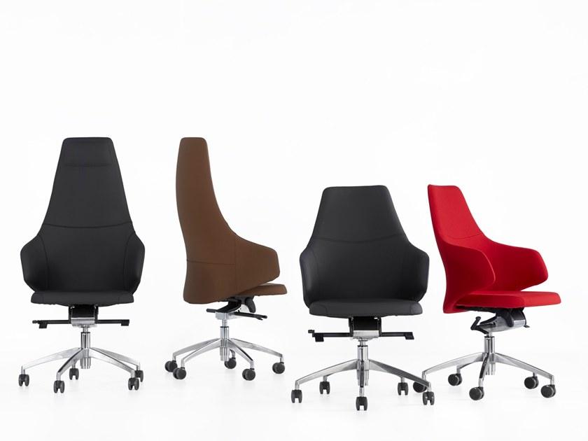 B&T Design Кожаное кресло для руководителя с 5 спицами и высокой спинкой sun-id-1471376 - Вид №3