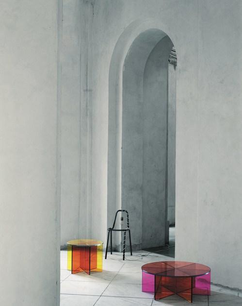 Glas Italia Низкий круглый журнальный столик из хрусталя sun-id-1476416 - Вид №2