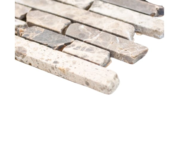 Темная мраморная облицовка Emperador Mosaix ARCH-00043701 - Вид №4