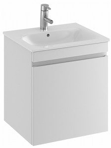 42389 IFO Renova Плоская тумба для умывальника с выдвижным ящиком и внутренним ящиком, W = 988 мм, W1 = 1000 мм, глянцевый белый