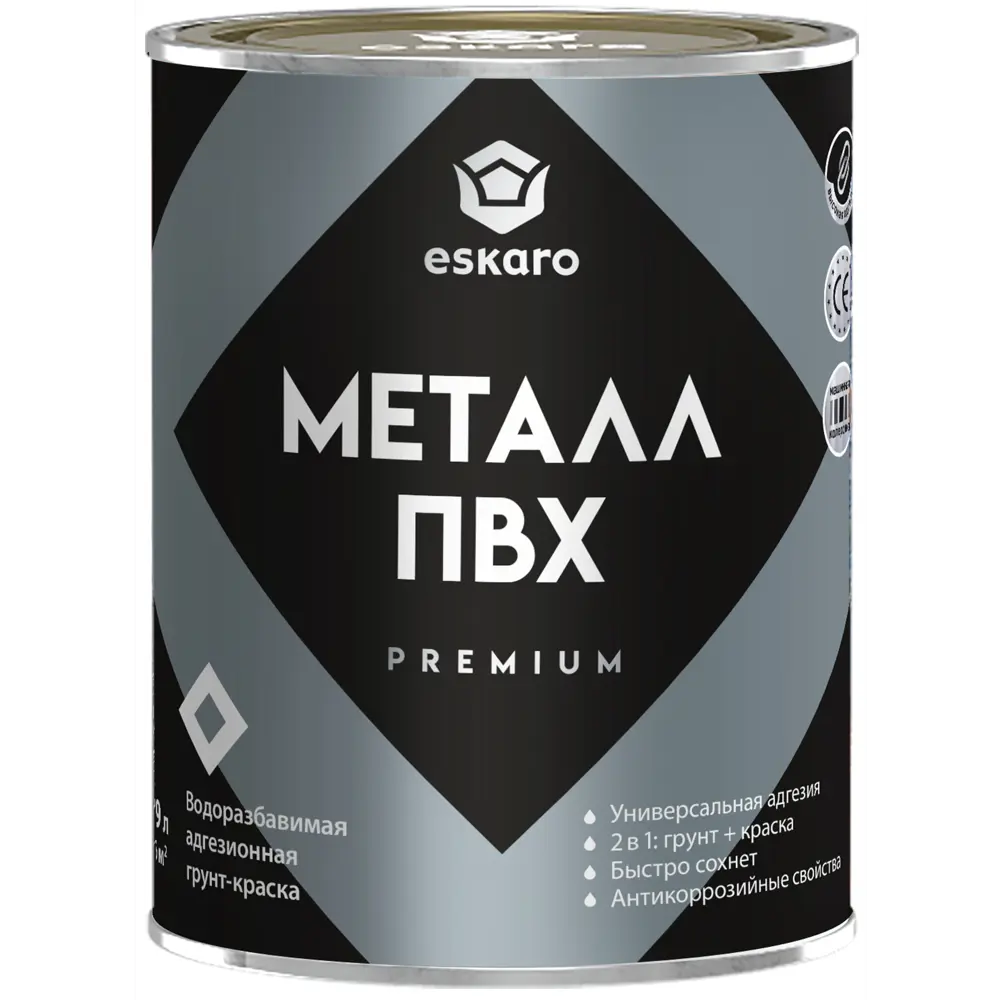 Антикоррозийная краска Eskaro Total Primer матовая белая 0.9 л 89385180 Santreyd STLM-1535048