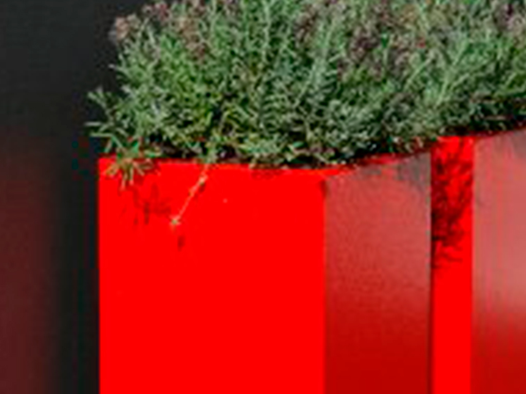 Кашпо коллекции "Кари" CD-03-60 40/40/80 RAL7021 ГеоПластБорд GPBST-78 - Вид №3